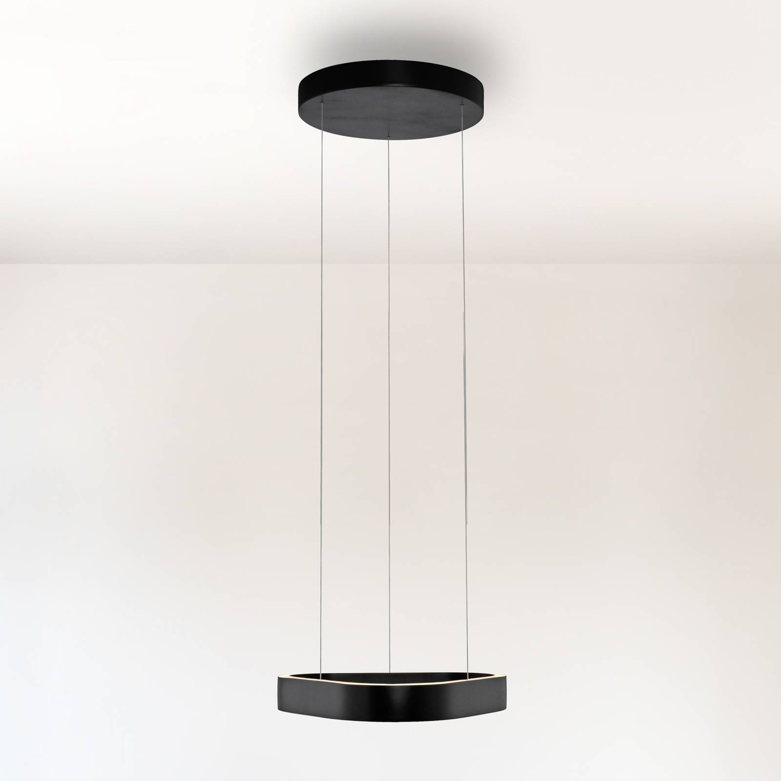 Paul Neuhaus LED-Pendelleuchte Q-Stretto, schwarz, 40,8cm günstig online kaufen