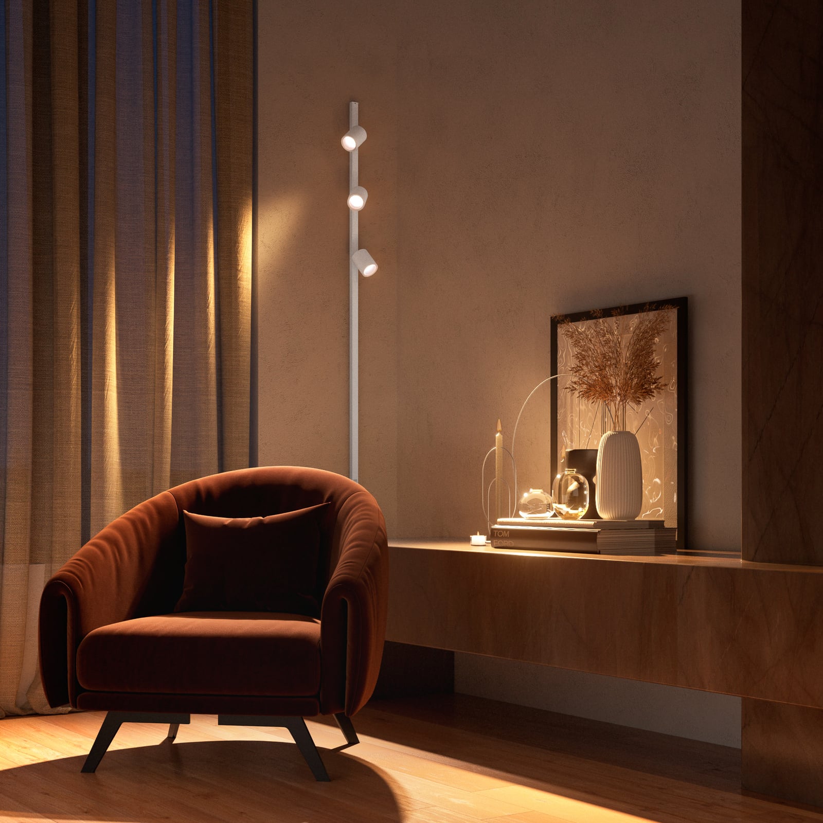 Perifo Schienensystem 4x Spots weiß - Philips Hue