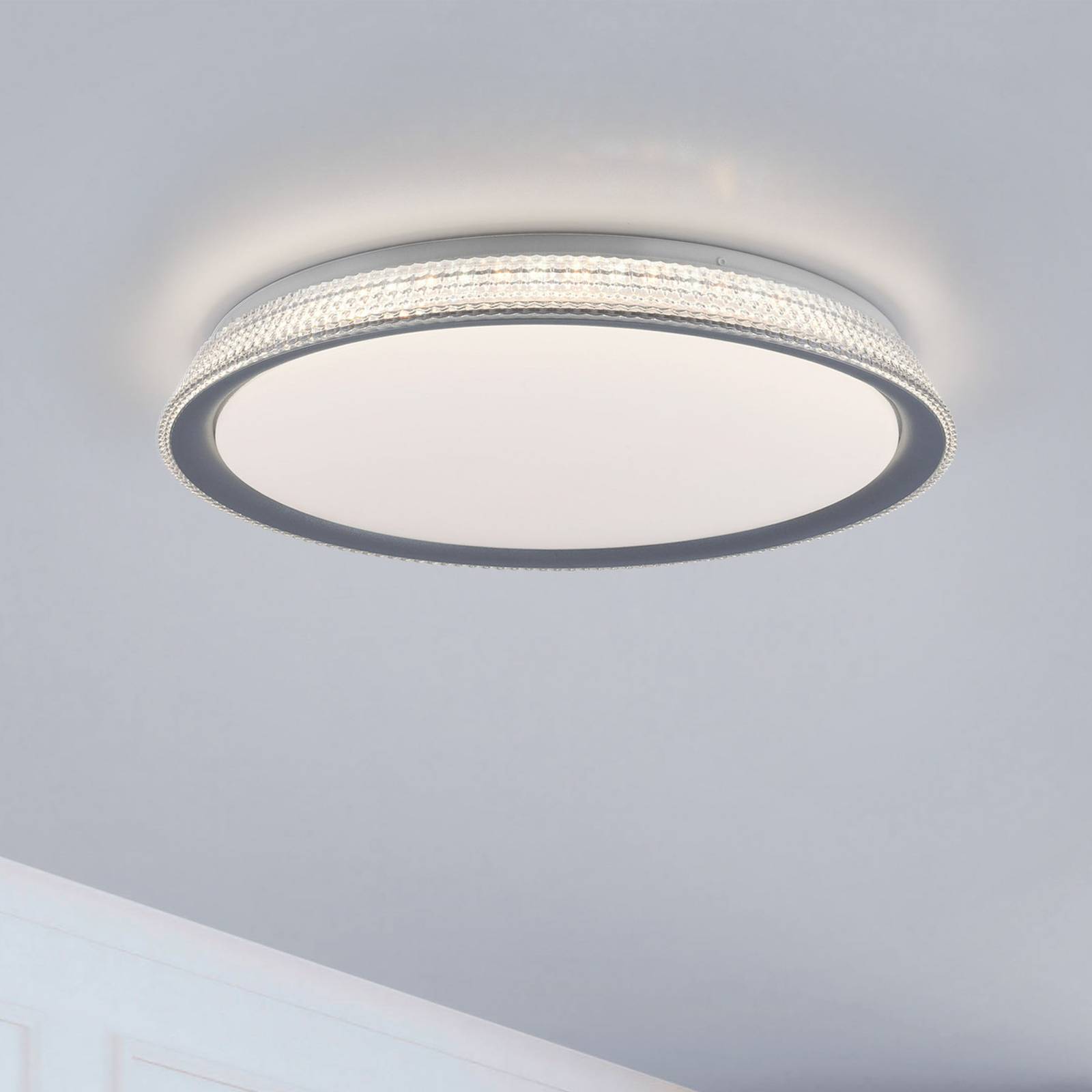 LED stropné svietidlo Kari, stmievateľné Switchmo, Ø 51cm