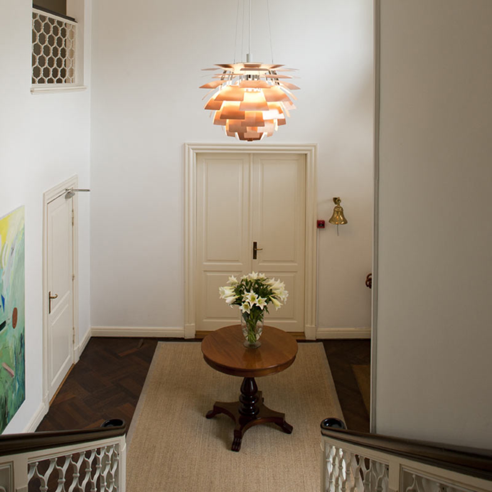 Viseća lampa PH Artichoke V4, bakrena, Ø 60 cm, Louis Poulsen