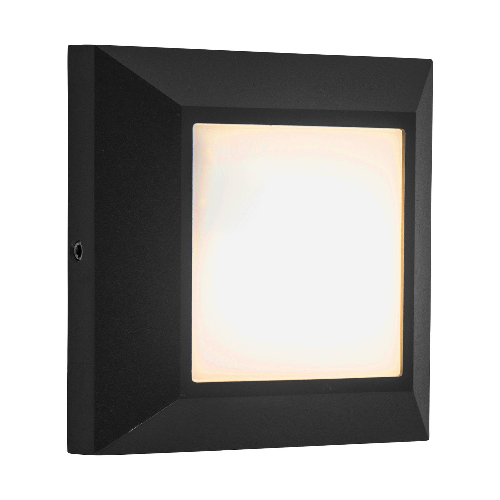 Utendørs LED-vegglampe Helena frontal 10cm svart