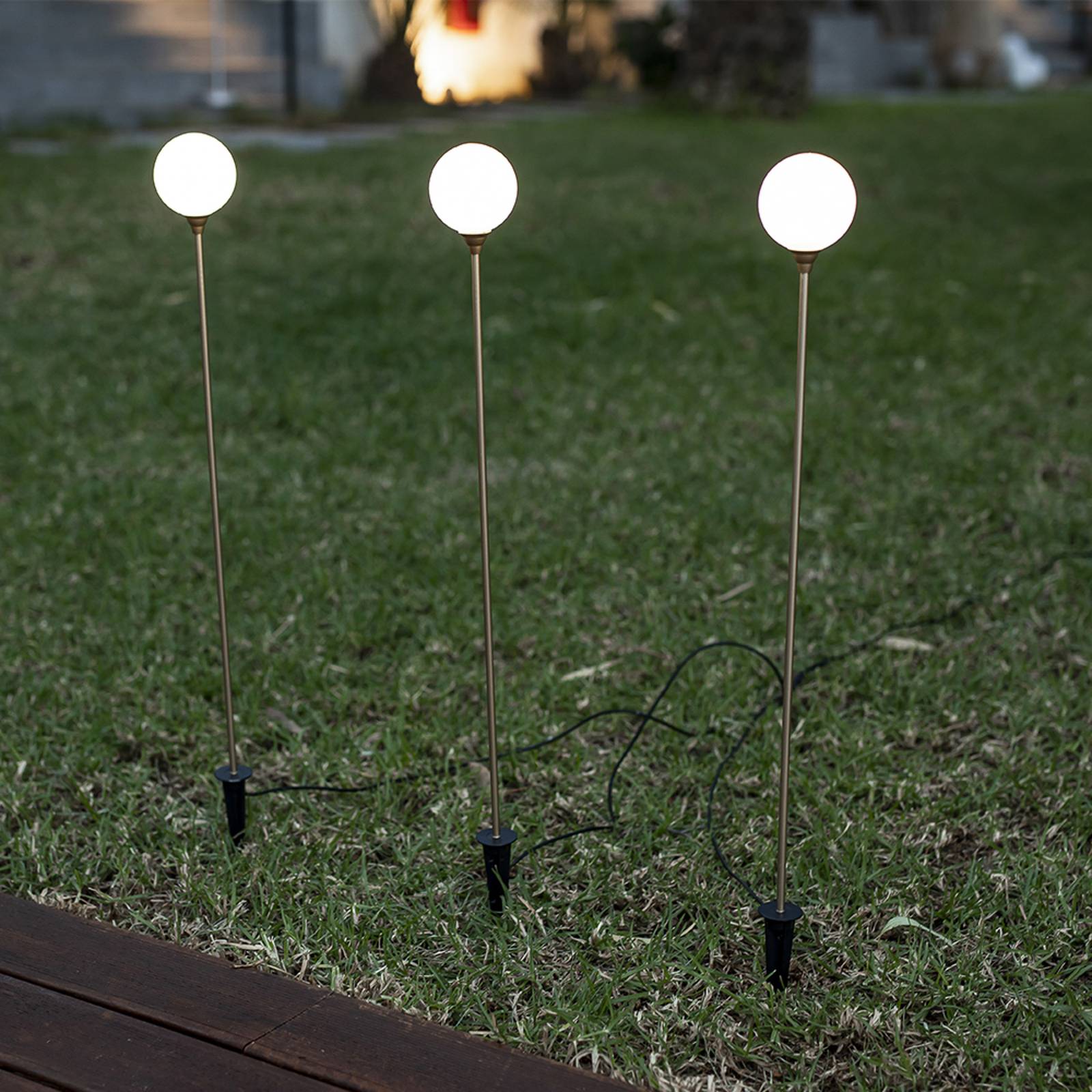 Newgarden Bruna LED-Solarleuchte, 3er-Set