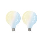 LUUMR Smart LED-Leuchtmittel 2er E27 G125 7W CCT matt Tuya