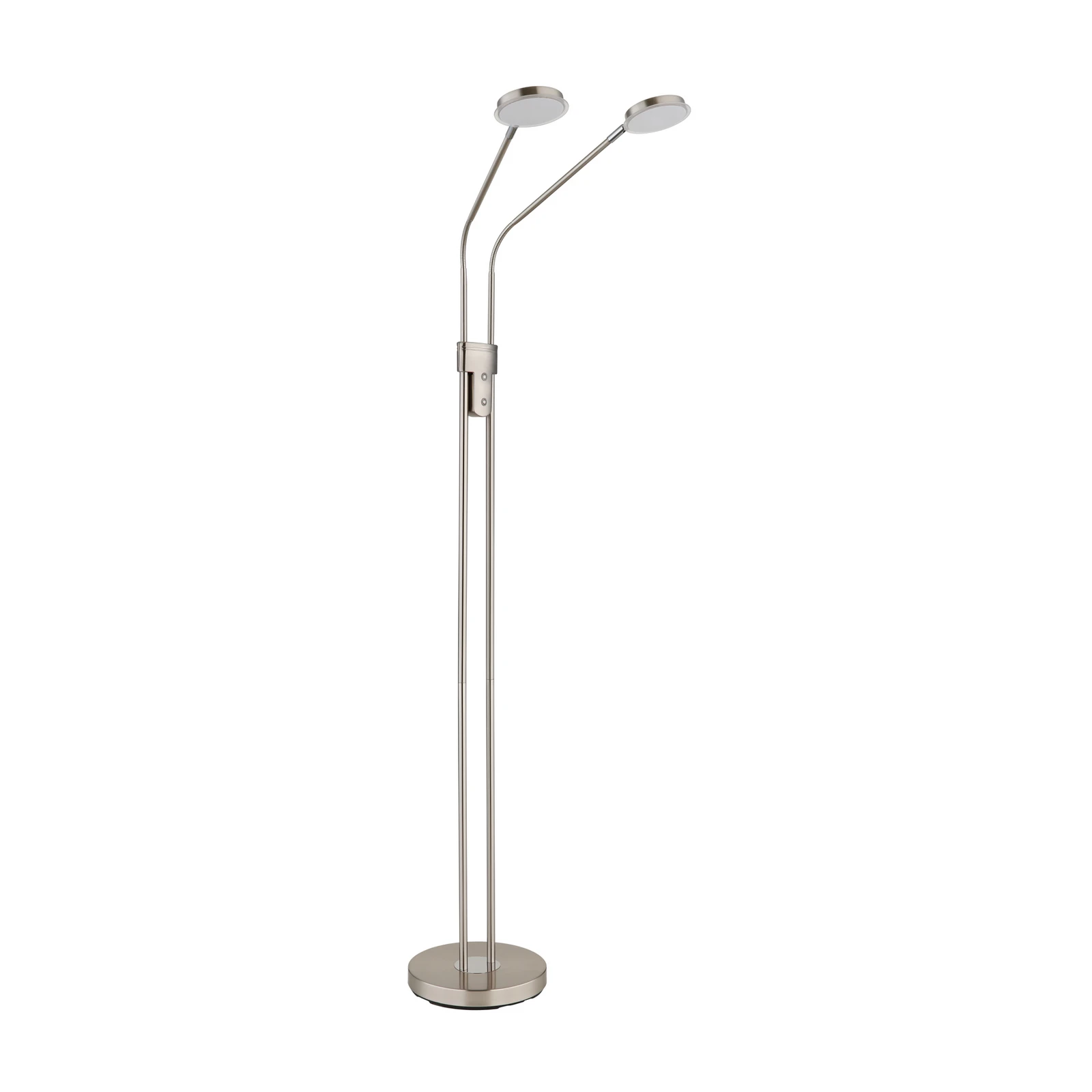 LED-lattiavalaisin Silvio, 2-lamppuinen, nikkeli, CCT, himmennettävä