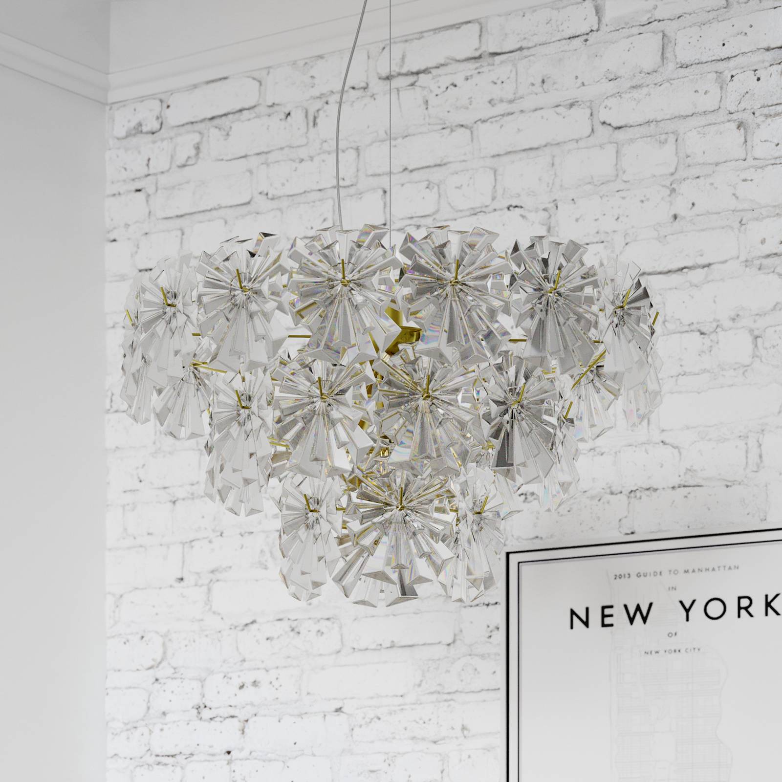 By Rydens Pendelleuchte Lorraine, Ø 52 cm, klar günstig online kaufen