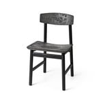 Chaise Conscious 3162, noire, hêtre, hauteur 78,5 cm - Mater