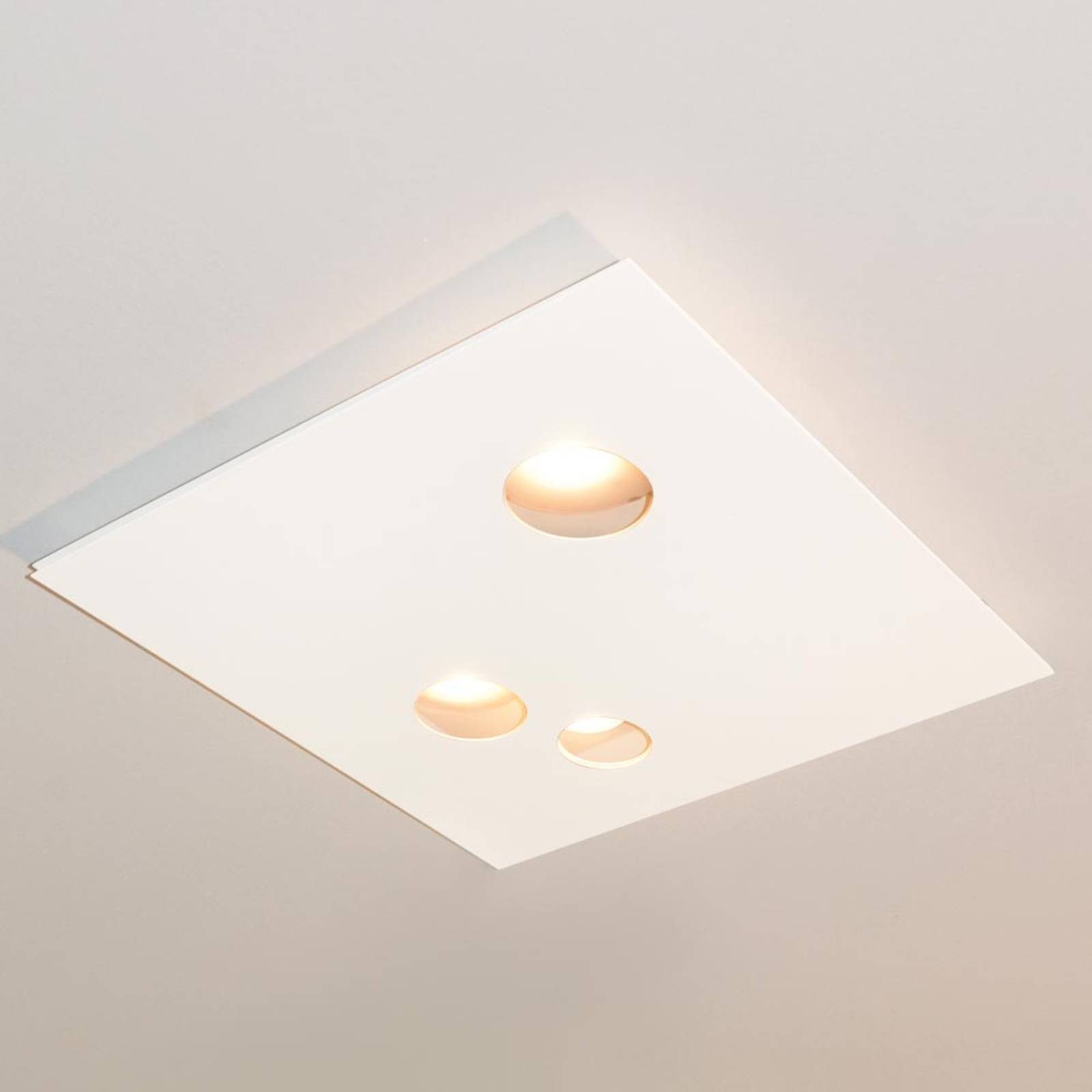 Lampa sufitowa LED Des.agn, okrągłe otwory