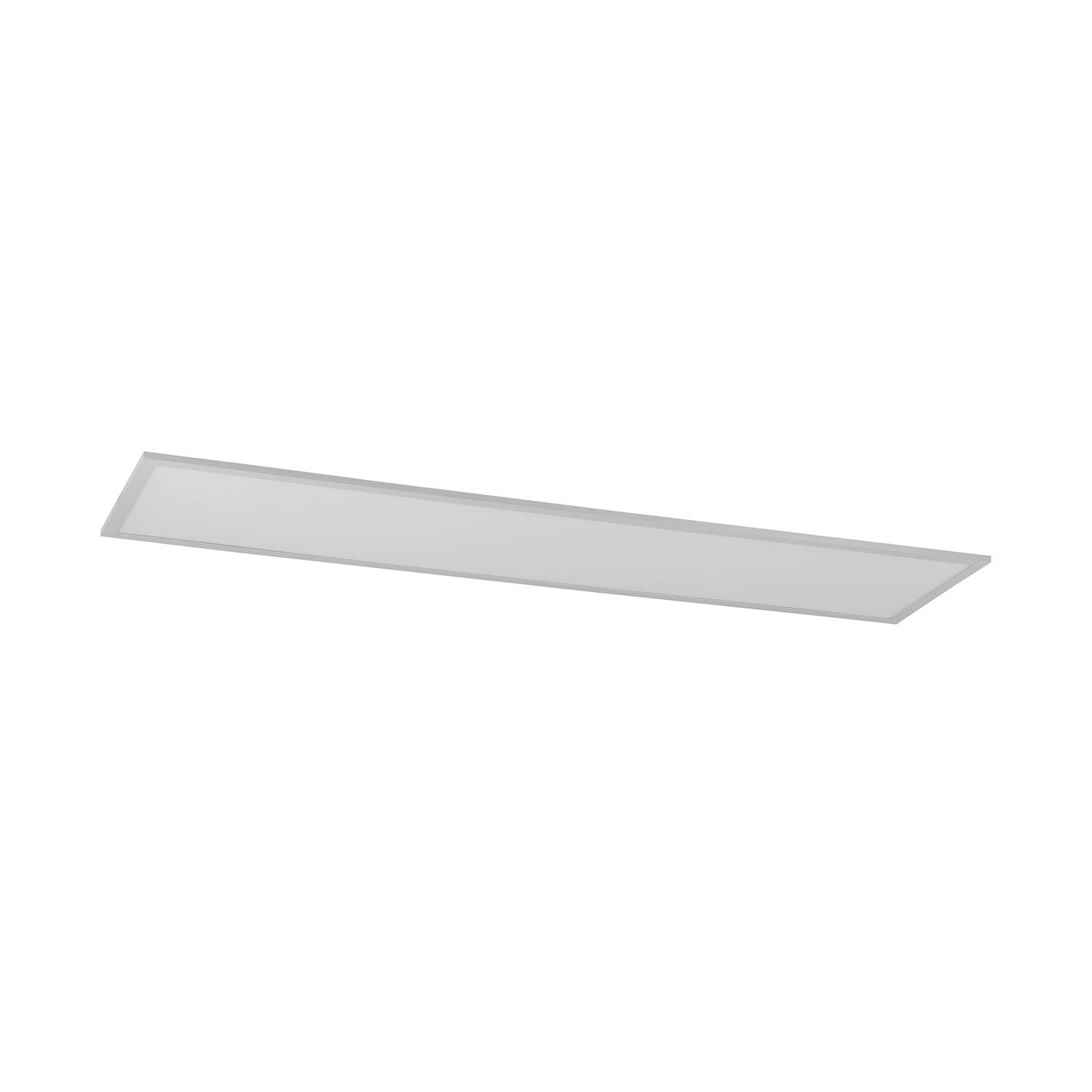 Lindby LED-Panel Lamin, weiß, 120 cm, CCT, dimmbar, Remote