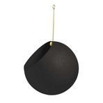 Globe Vaso per Piante Ø17xH28 Black/Gold - AYTM