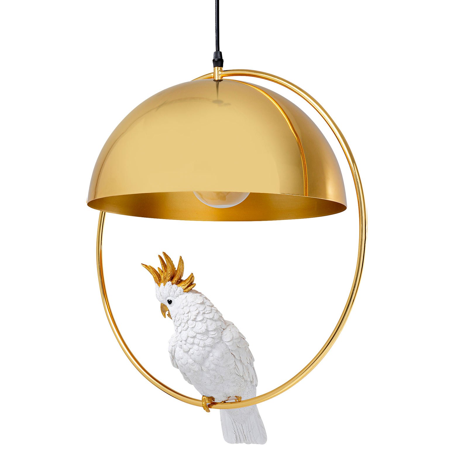 Lampa wisząca KAREN Cockatoo z modelem kakadu