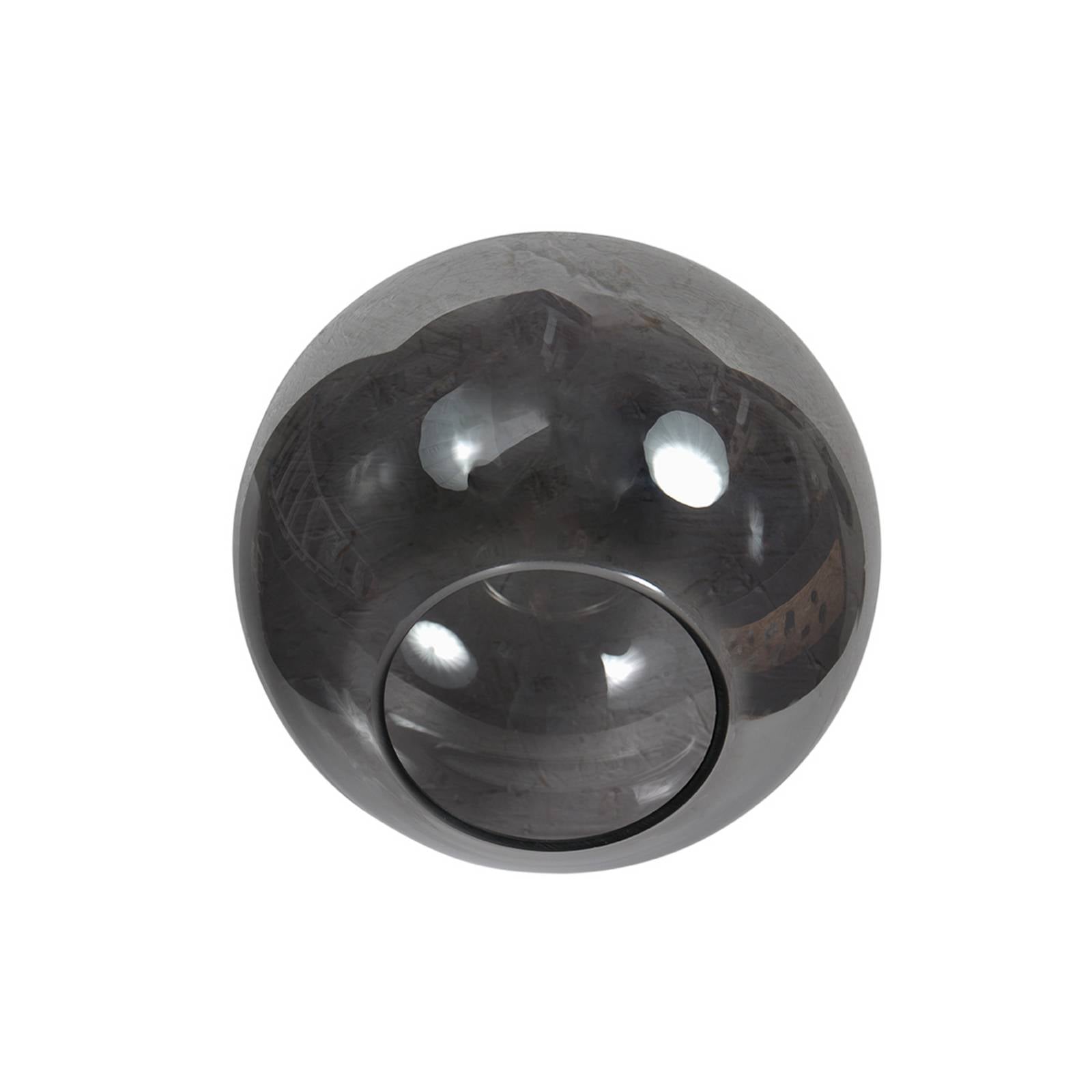  Mexlite Tischlampe Bloeba, Schwarz/rauchgrau, ø 20 Cm, Glas Kugel 