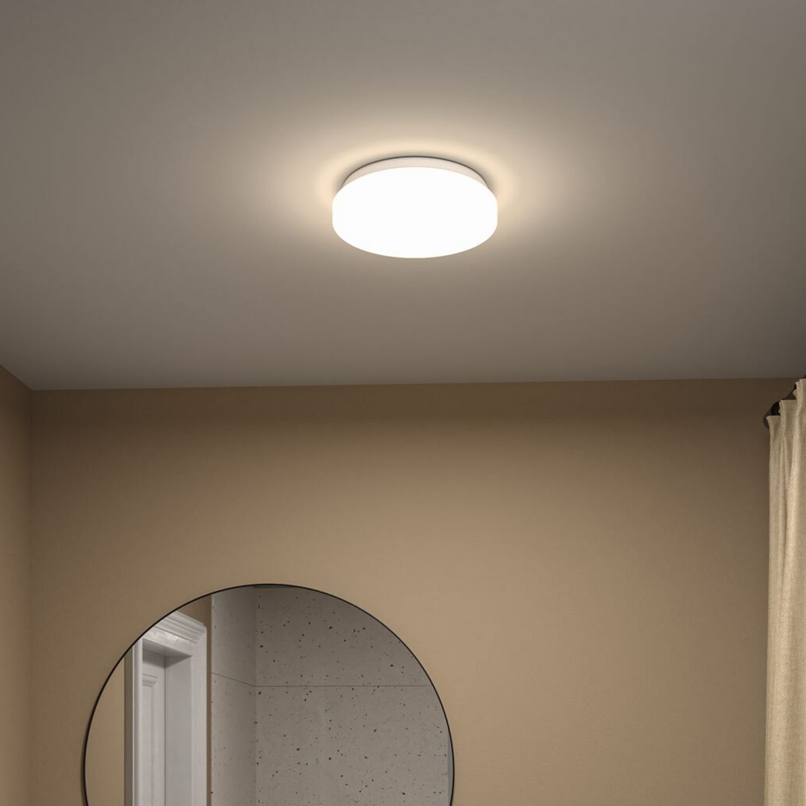 Paulmann Luiana LED-kattovalaisin, valkoinen, liiketunnistin, IP44 Paulmann Luiana LED-kattovalaisin, valkoinen, liiketunnistin, IP44