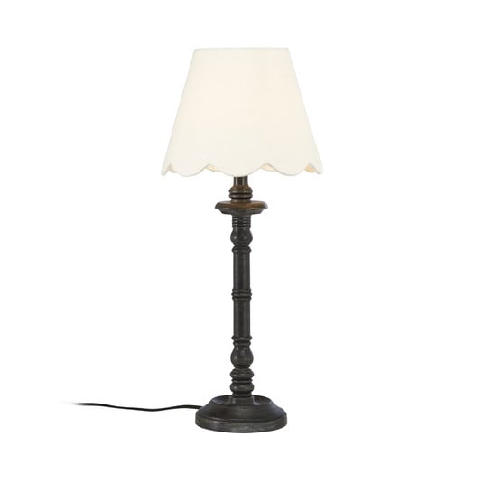 PR Home Joy Tischleuchte mit gebogtem Stoffschirm