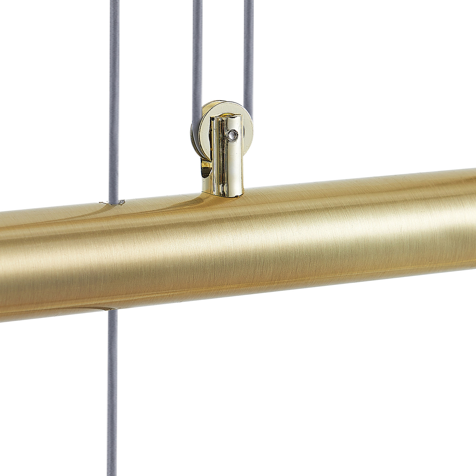ELC Saikana pendant light height-adjustable, brass