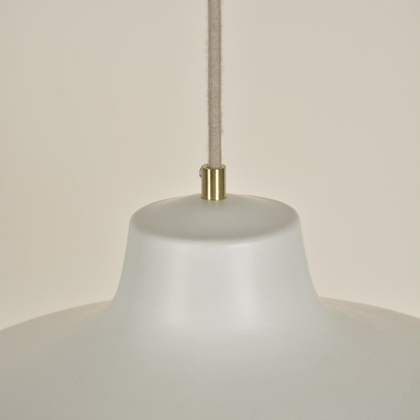 MARKET SET Jimmy hanging light, Ø 25 cm, white, ceramic
