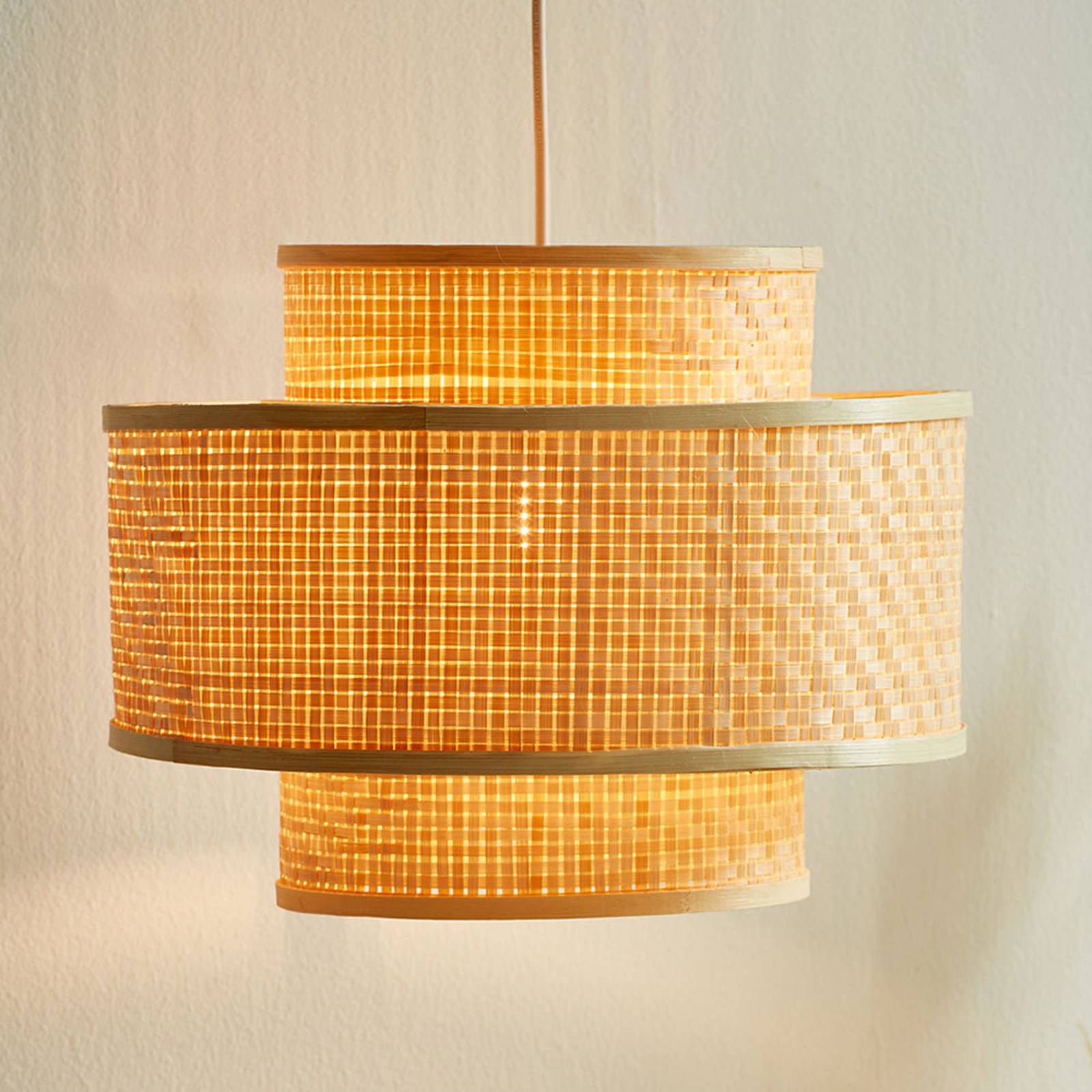 Lampa wisząca Trinidad z bambusa