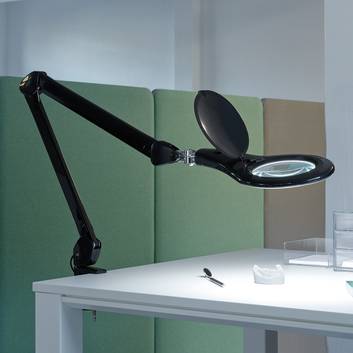 Lampe à pince et loupe LED MAULmakro