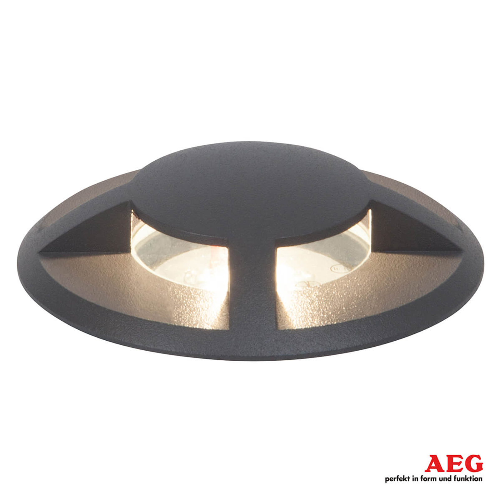 AEG Tritax - LED deck light with four-sided, aluminium, plastic, glass, 3 W, energy efficiency: A+, H: 2 cm