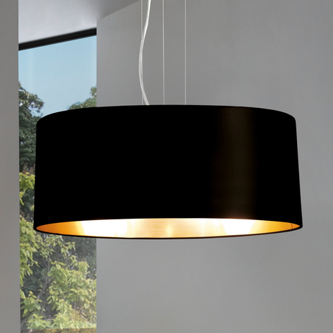 Lecio - suspension textile noire-dorée
