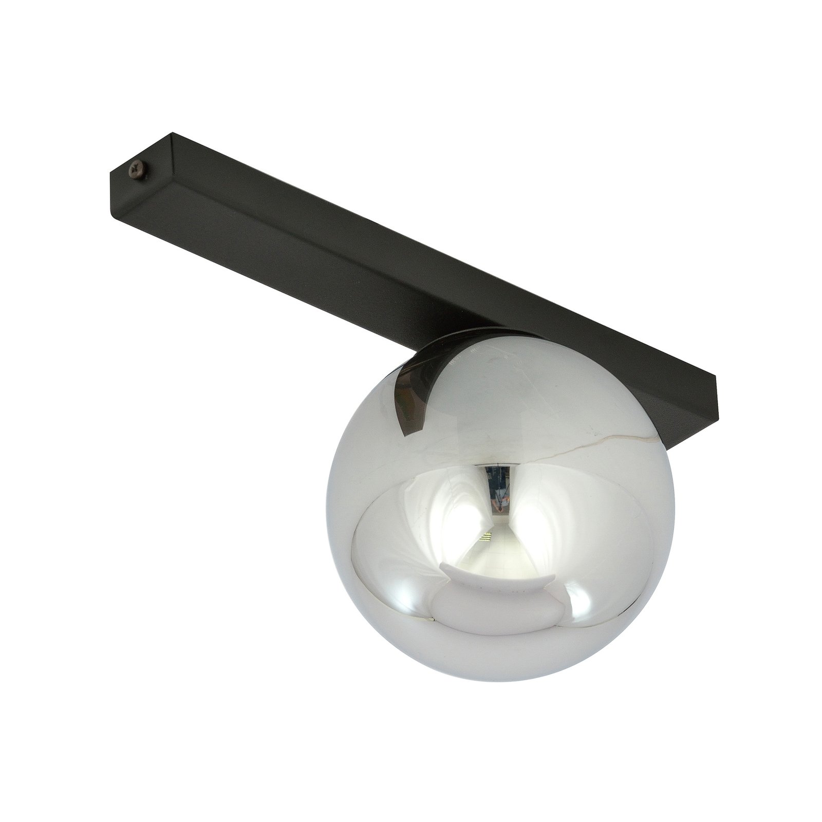 Fit ceiling lamp, black/graphite, one-bulb