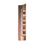 Aura Kupfer wall lamp silver shade, height 60 cm