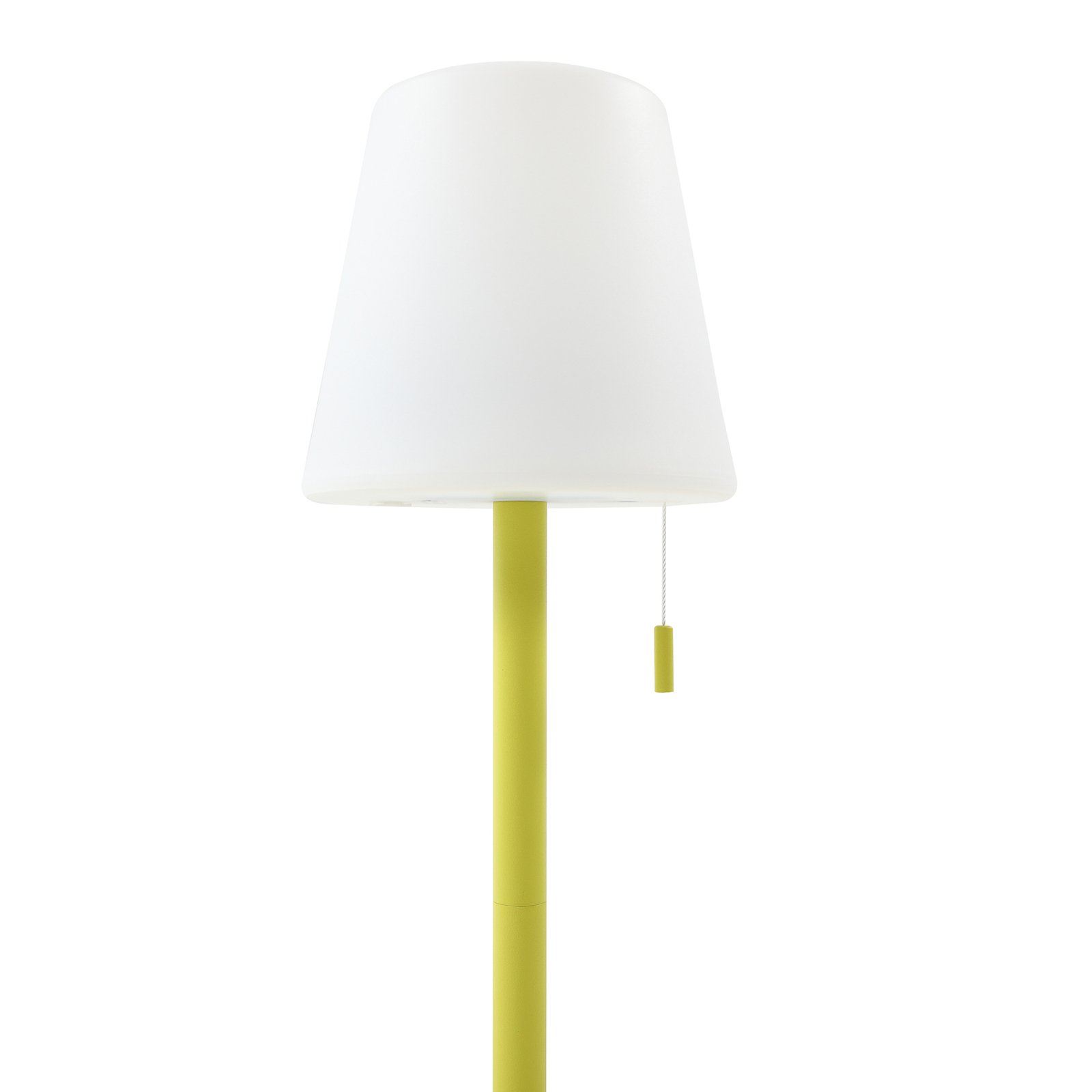 Lindby Azalea LED-Akkuleuchte, höhenverstellbar, CCT, gelb