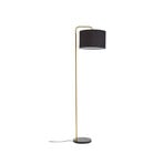 Hillary Floor Lamp Black/Gold - Lindby