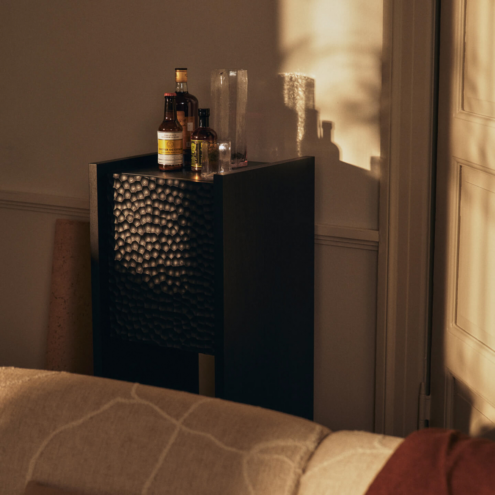 Scarni standing cabinet, dark stained ash wood - ferm LIVING