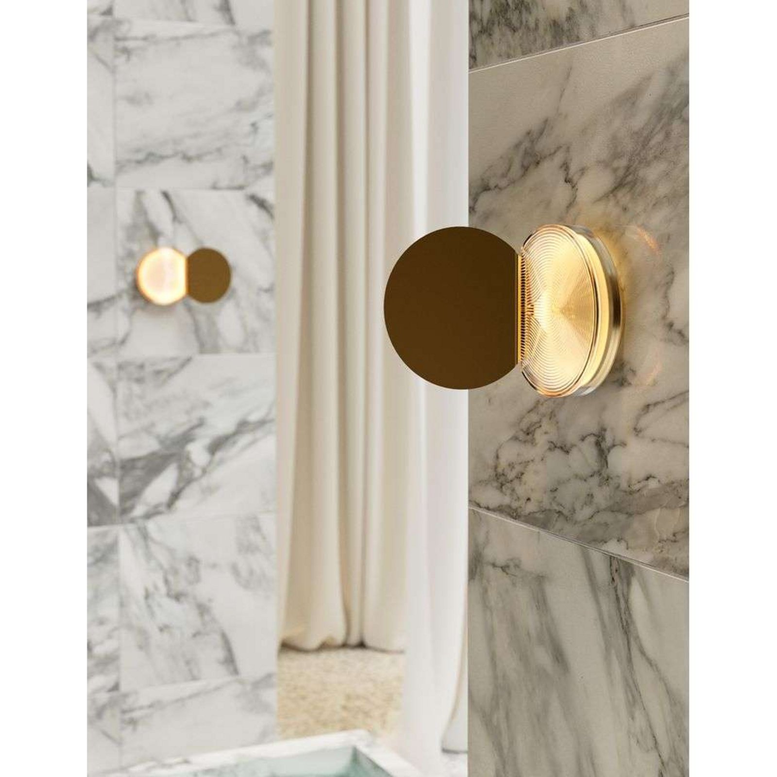 Poudrier Applique da Parete Brass - DCW