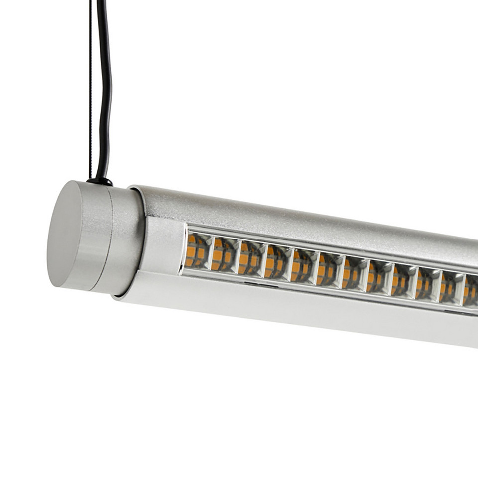 HAY Factor Linjär riktbar LED-hänglampa, metallisk från HAY
