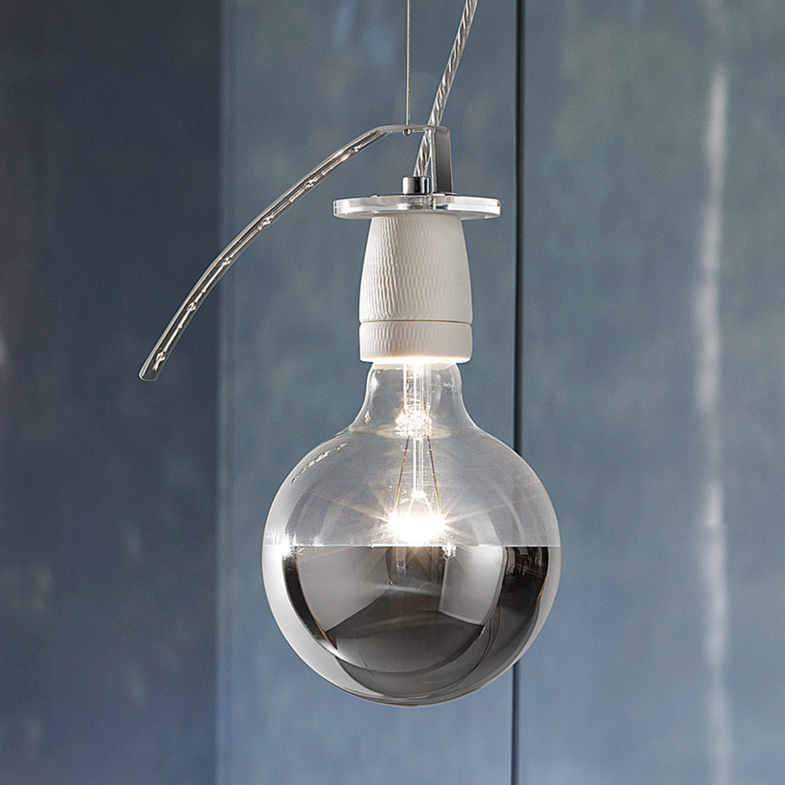 BRAGA Minimalistic pendant light Orchestra 2, for Living / Dining Room, metal, E27, 100 W, energy efficiency: A++