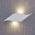 Lindby Salka LED sienas lampa baltā tērauda krāsā