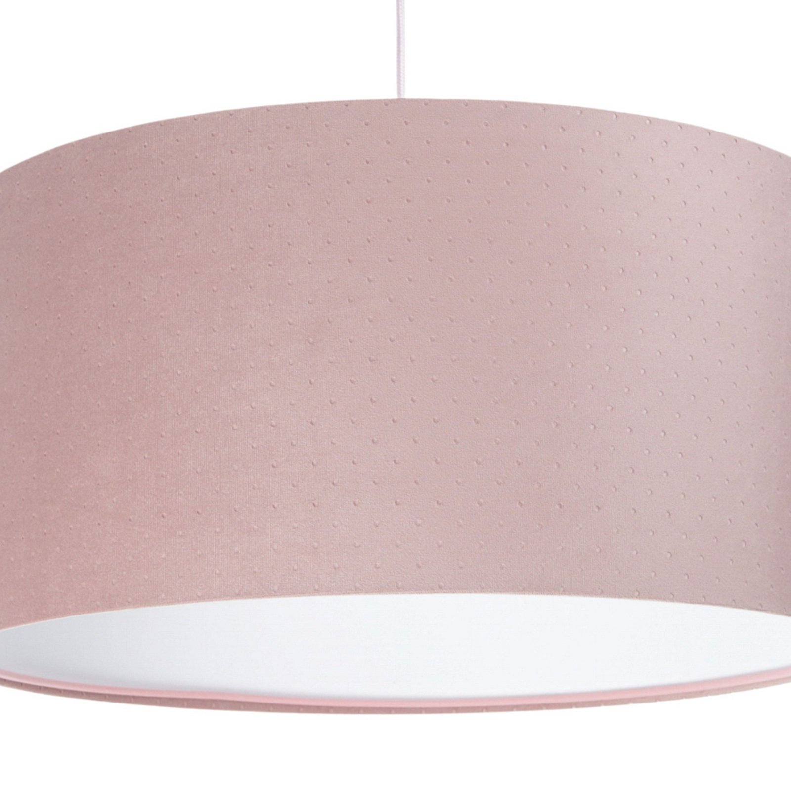 Rosabelle pendant light cylinder pink 1-bulb Ø50cm