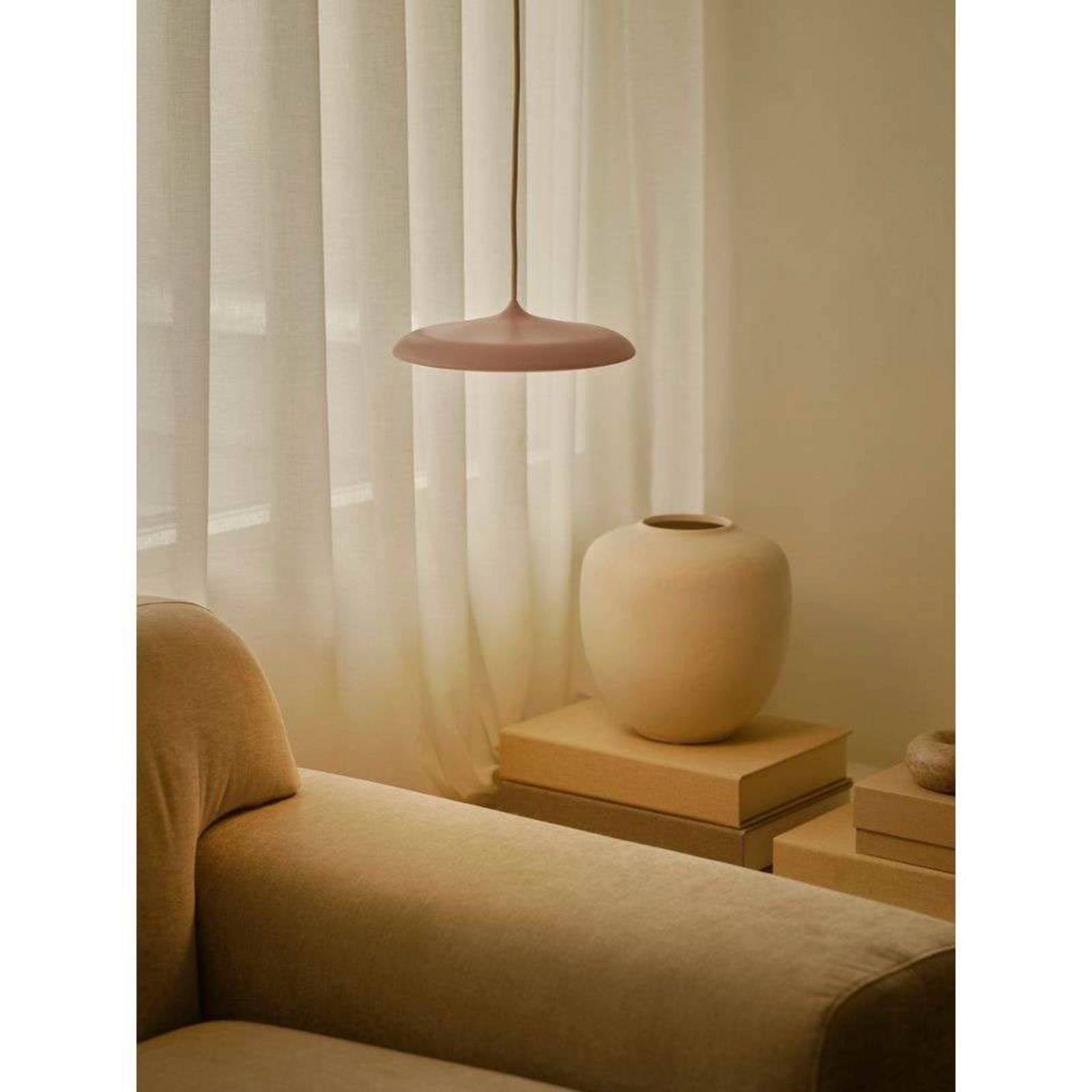 Lampa wisząca LED Artist, Ø 25 cm, kolor różowy, metal