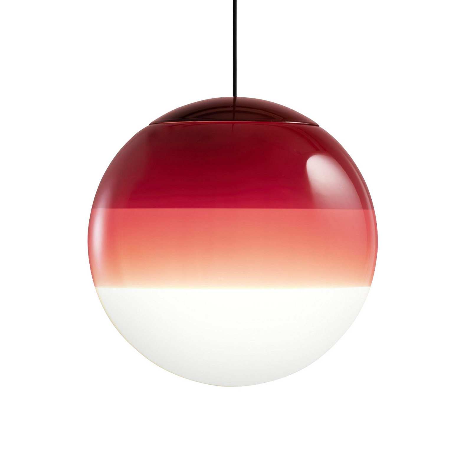 Candeeiro suspenso LED MARSET Dipping Light, Ø 13 cm, vermelho vinho