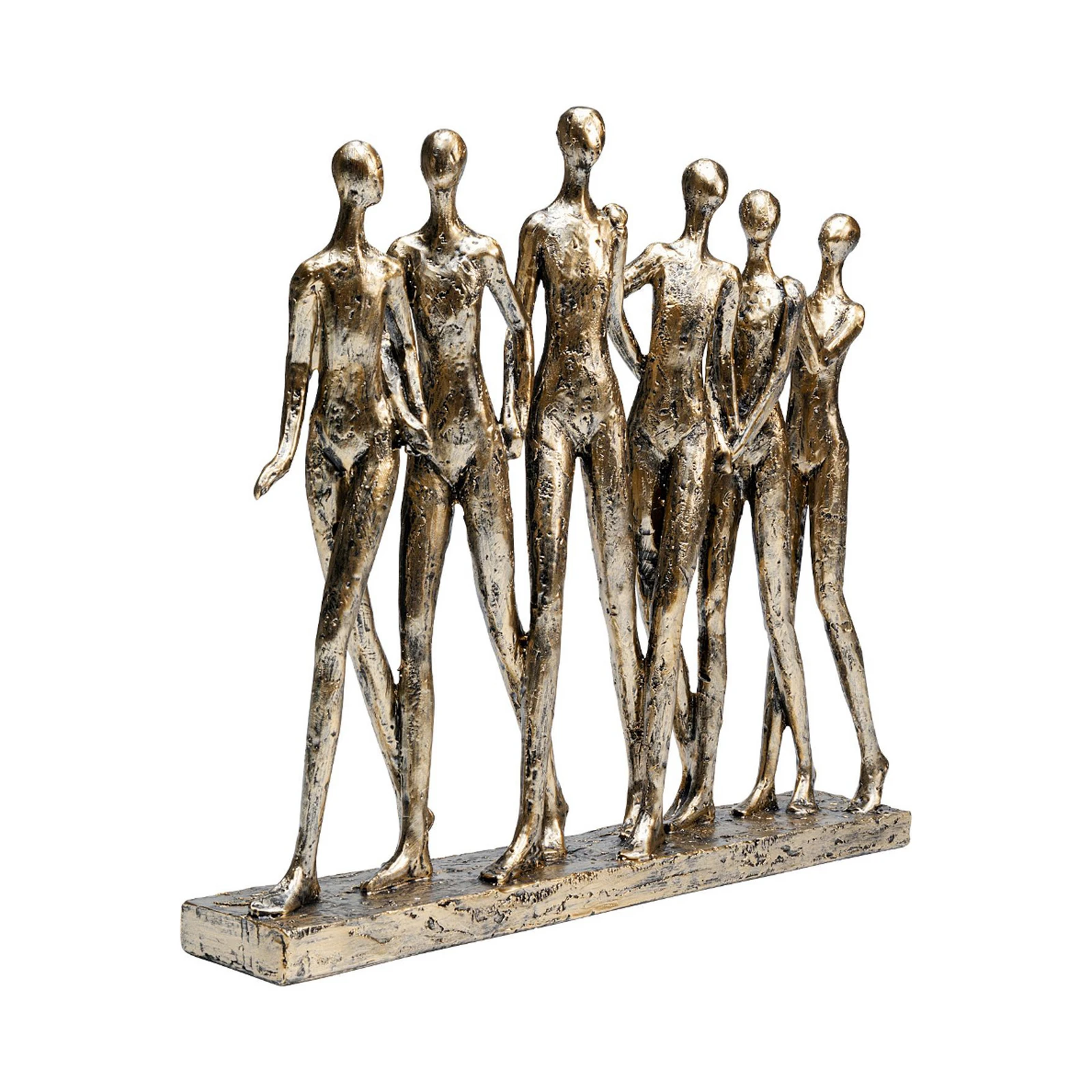 KARE decoratief figuur hand in hand, goudkleurig, hoogte 27 cm