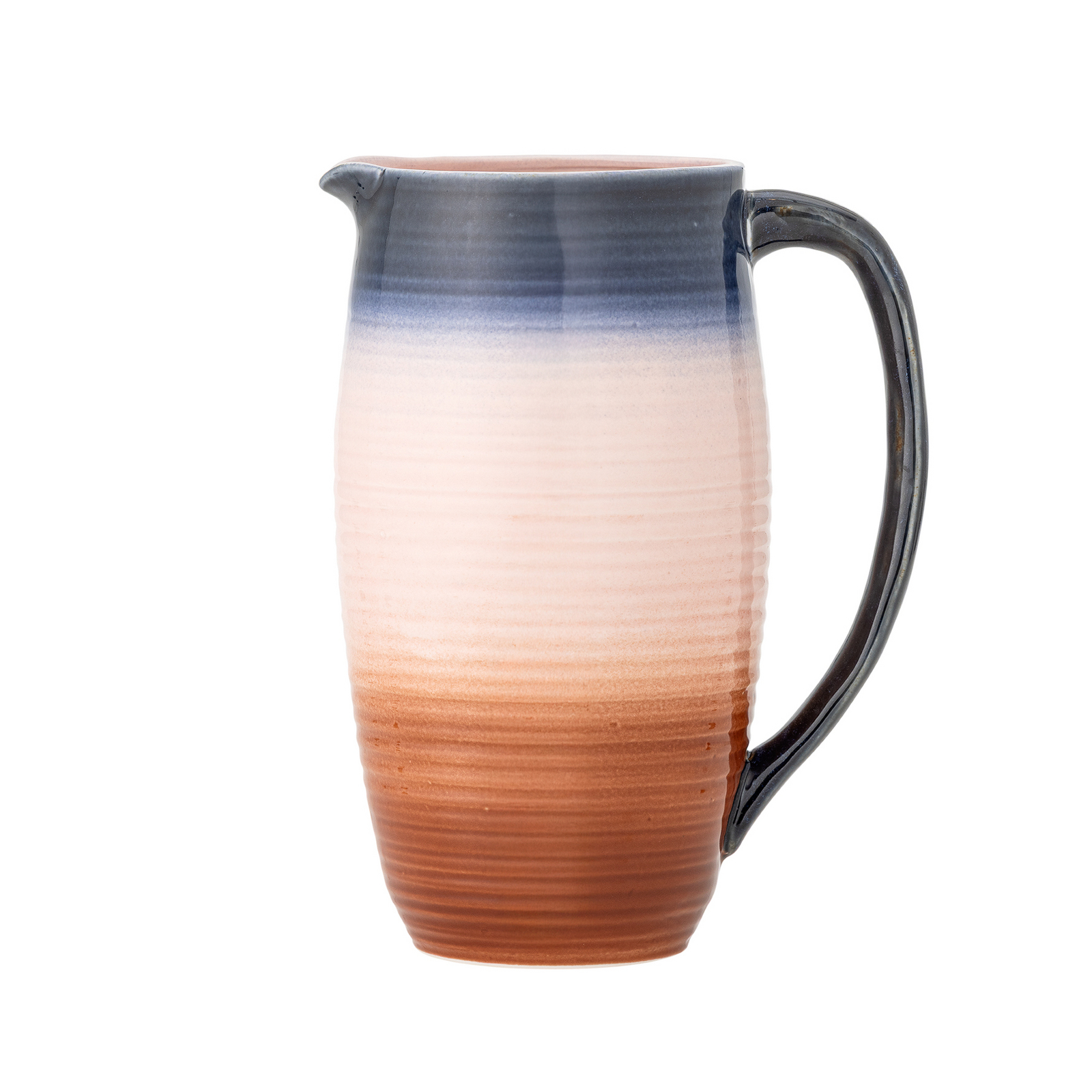 Džbán Tatum, oranžovo-modrý, výška 25 cm, keramika – Bloomingville