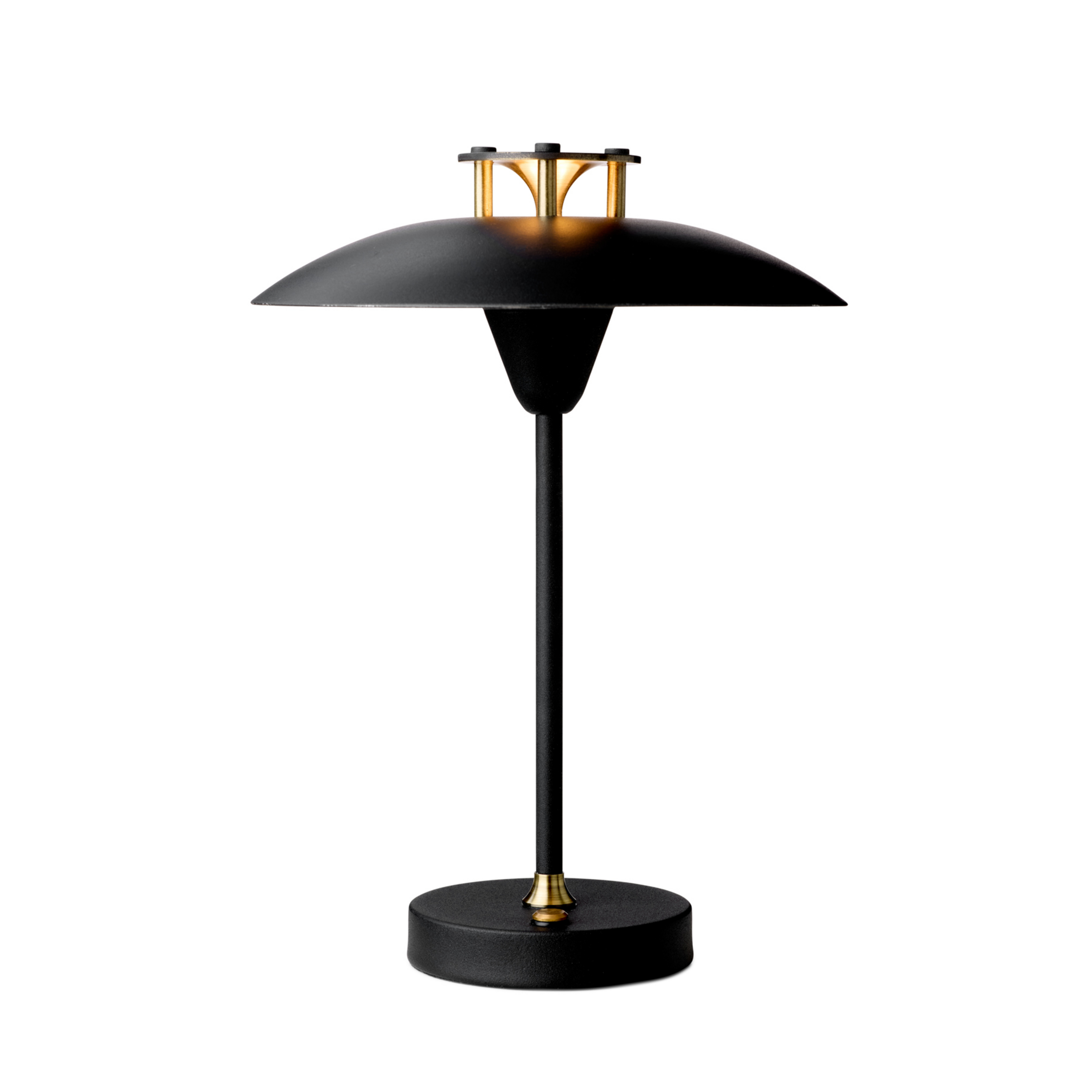 Akumulátorová stolová lampa MINI STEPP 1-2-3, čierna, IP44 – Halo Design