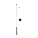 Prado LED pendant light, brass, metal, dimmable