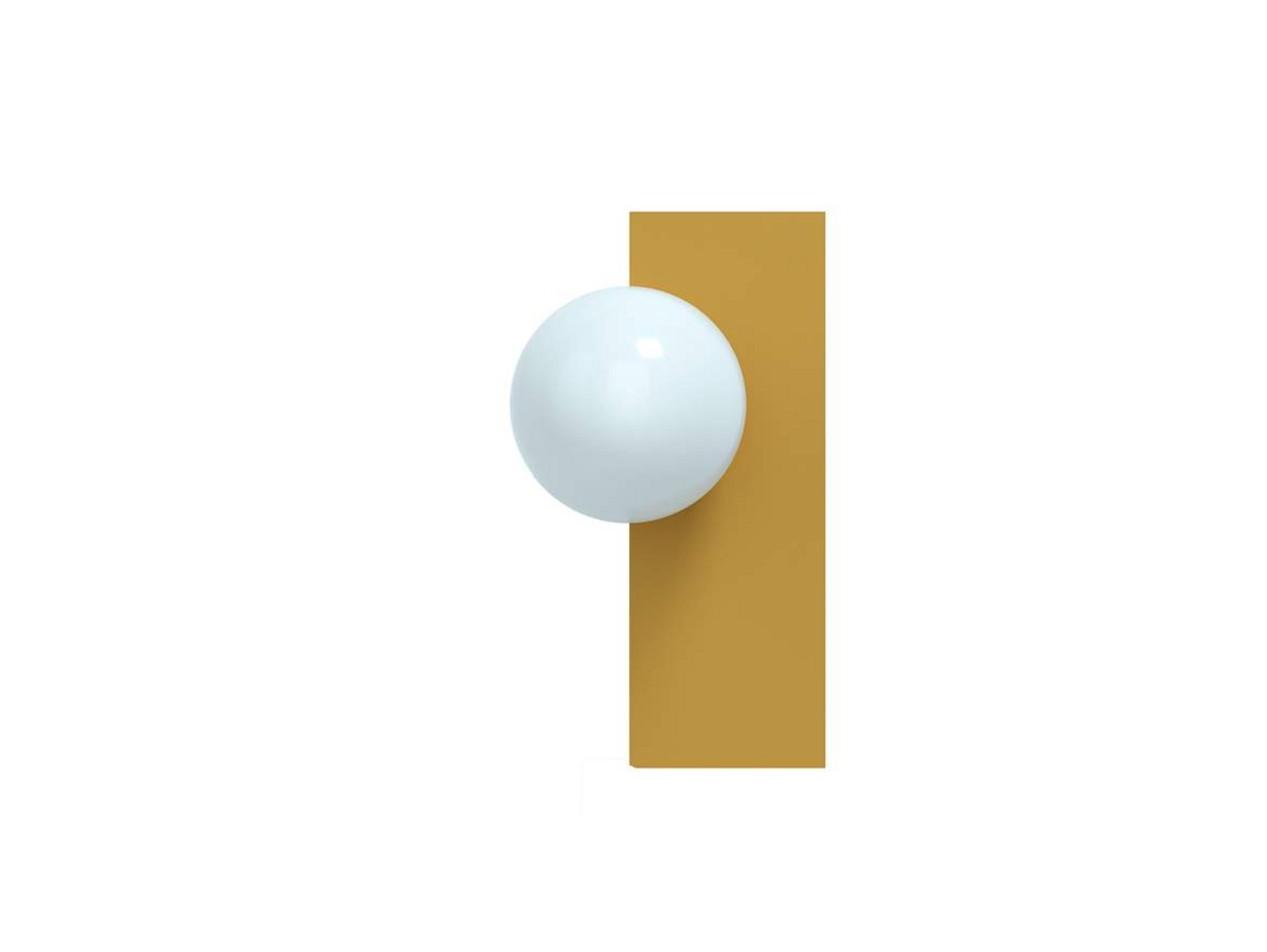 Candy Big Rectangle S Wall Light, Yellow - Swedish Ninja