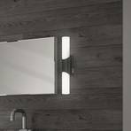 Luce da specchio per il bagno Klak Brilo, nero, 32 cm