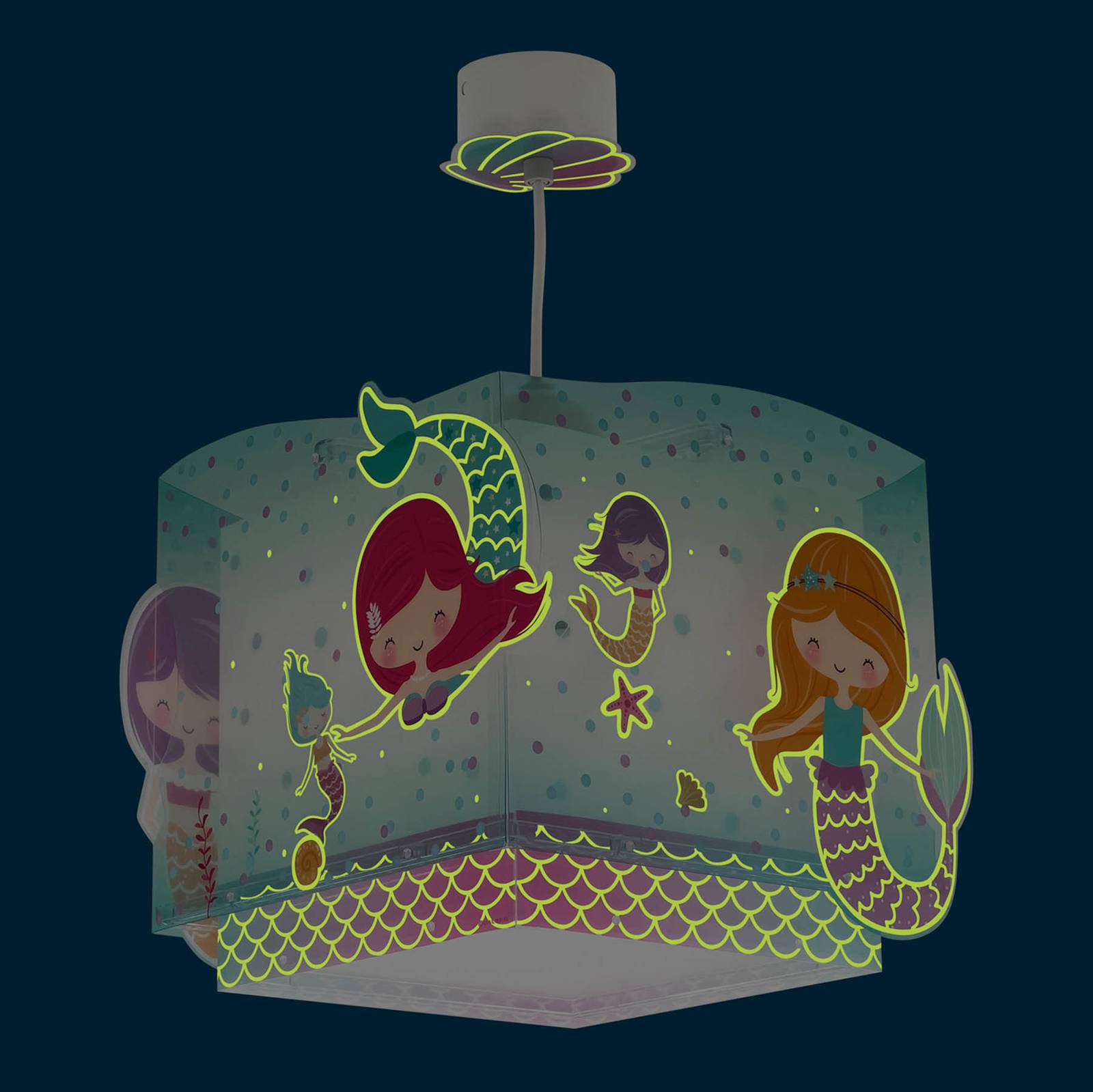 Dalber Mermaids hængelampe med havfruemotiv
