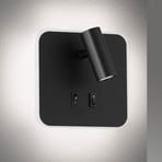 Mila LED wall light with two switches