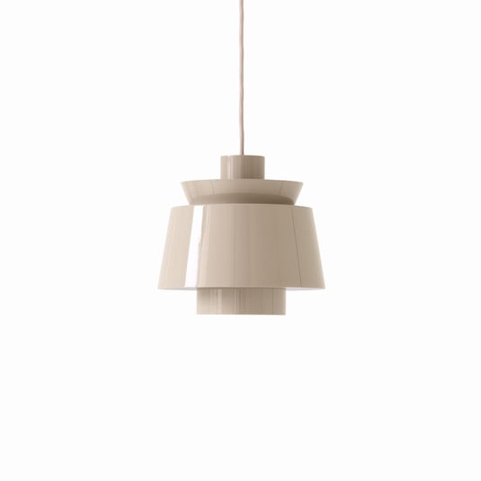 Utzon JU1 hänglampa, Ø 22 cm, gråbeige - &TRADITION