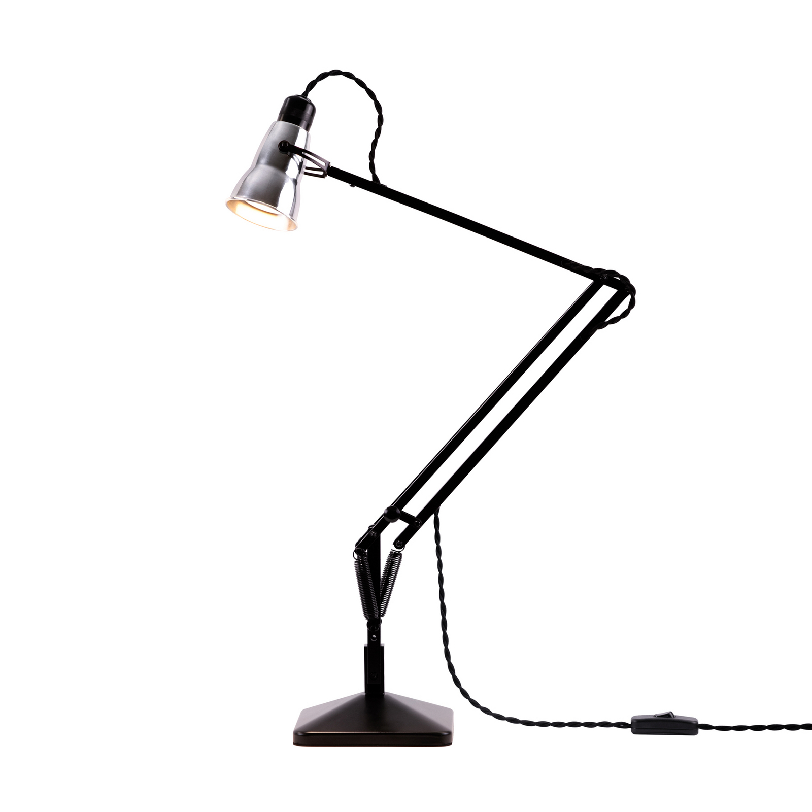 Anglepoise-bureaulamp Original 315, zilver/zwart