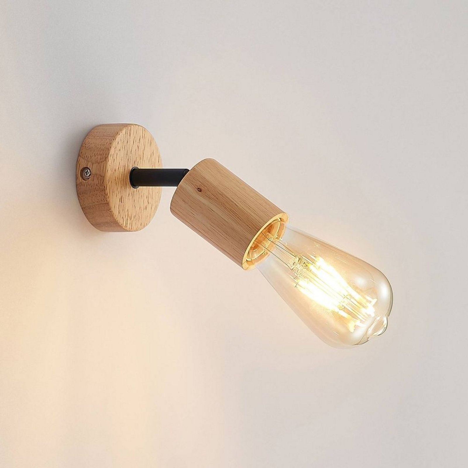 Magniva Aplique de Pared/Lámparas de Techo Wood - Lindby