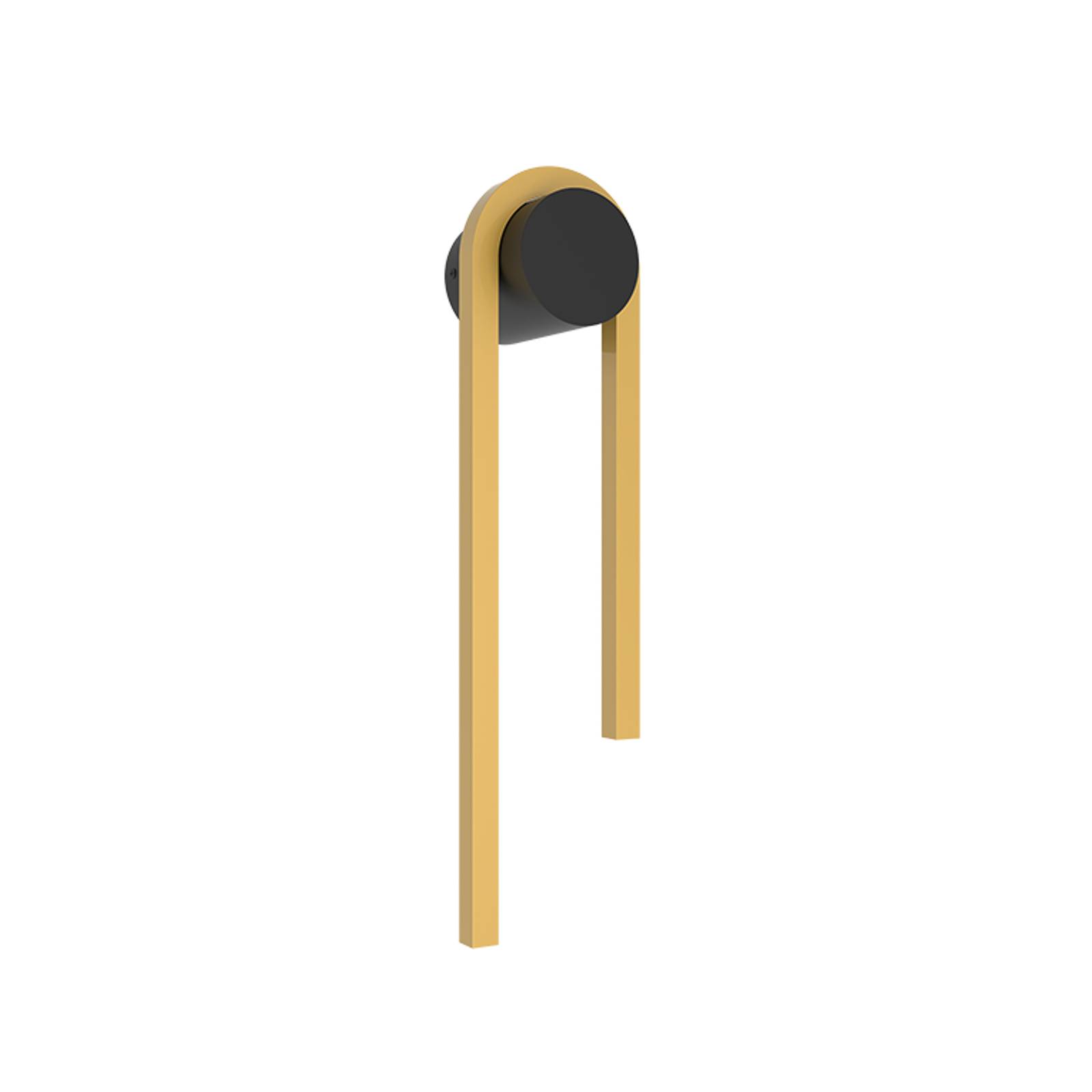 LED-Wandleuchte 23106 Höhe 40 cm schwarz goldfarben