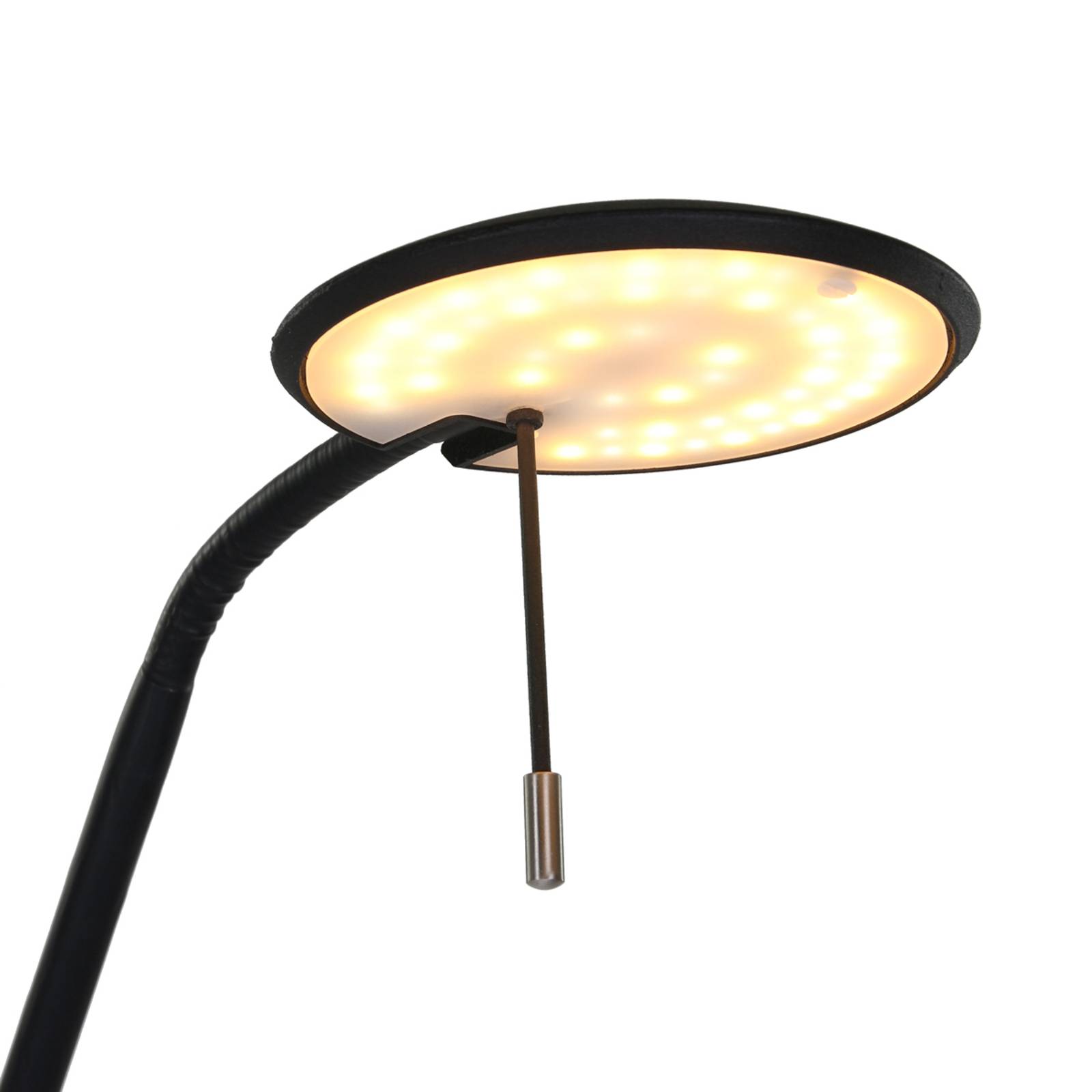 Lampa LED oświetlająca sufit Zodiac z lampką do czytania LED, czarna