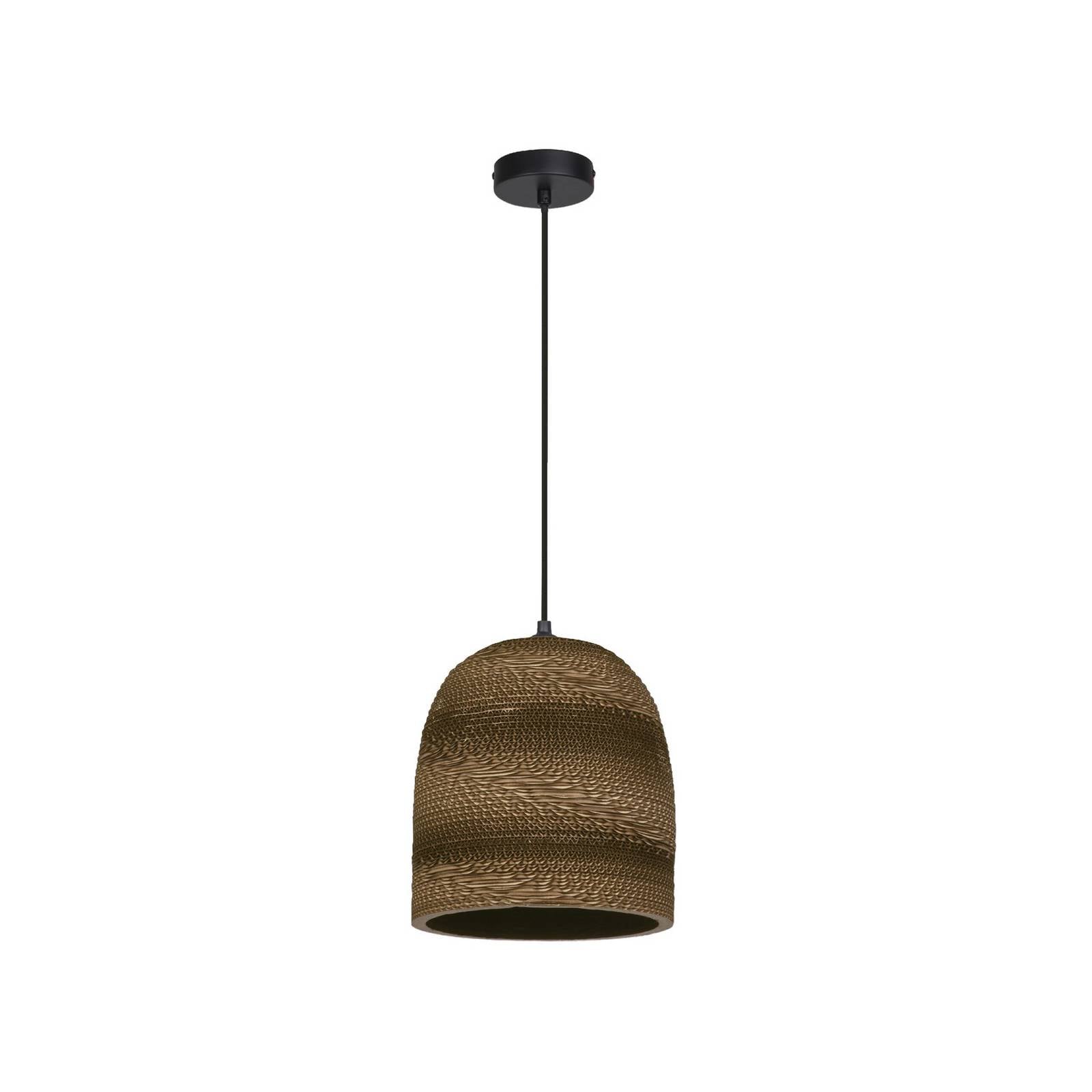 OSRAM Hängeleuchte BALL BELL, braun, Ø 26 cm, Wellpappe, E27