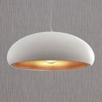 Lindby piekaramā lampa Gerwina, balta/zelta, metāls, 40 cm, E27